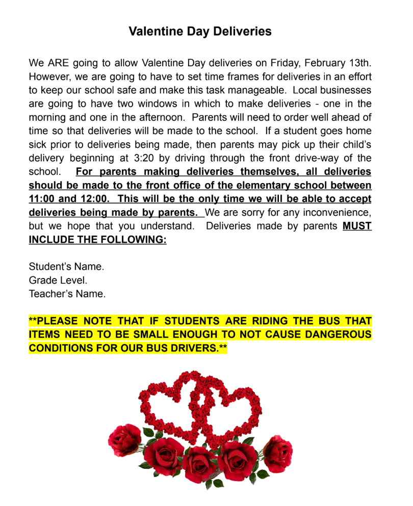 vday info