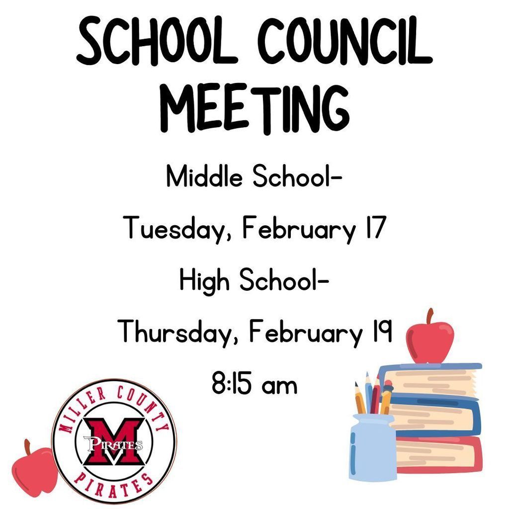 school council dates