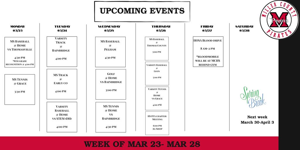 upcoming events