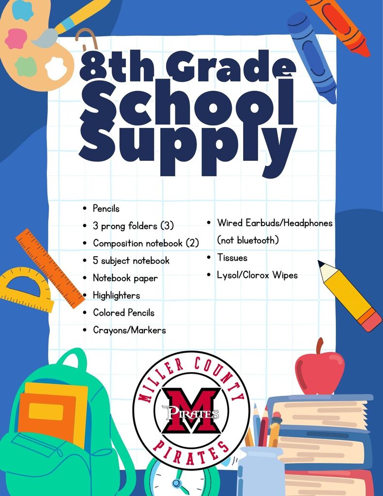 8th grade supply
