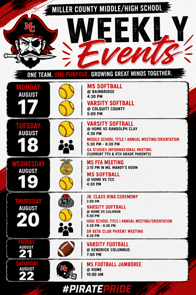 weekly events
