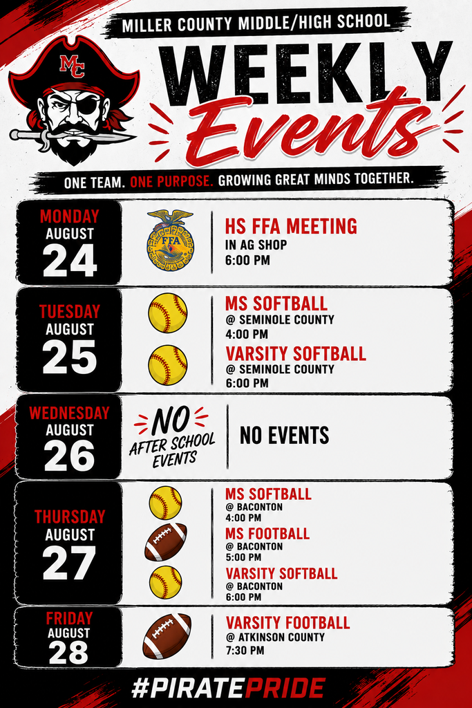 weekly events