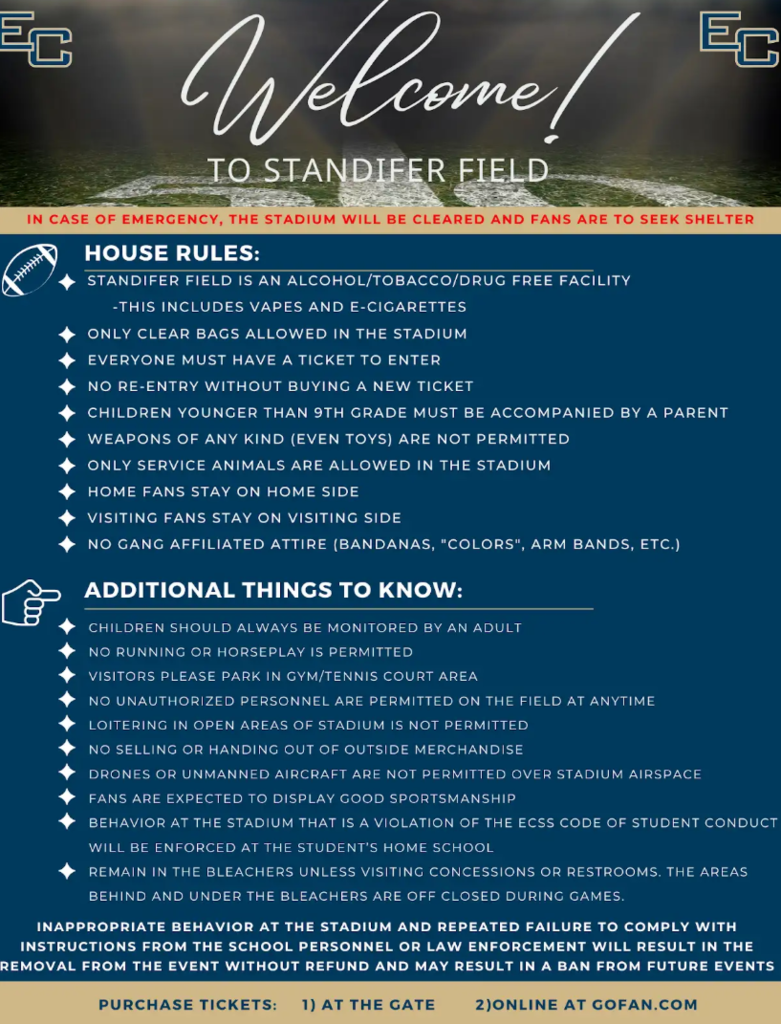 Early Co stadium rules
