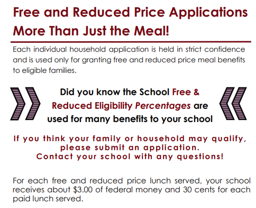 free & reduced