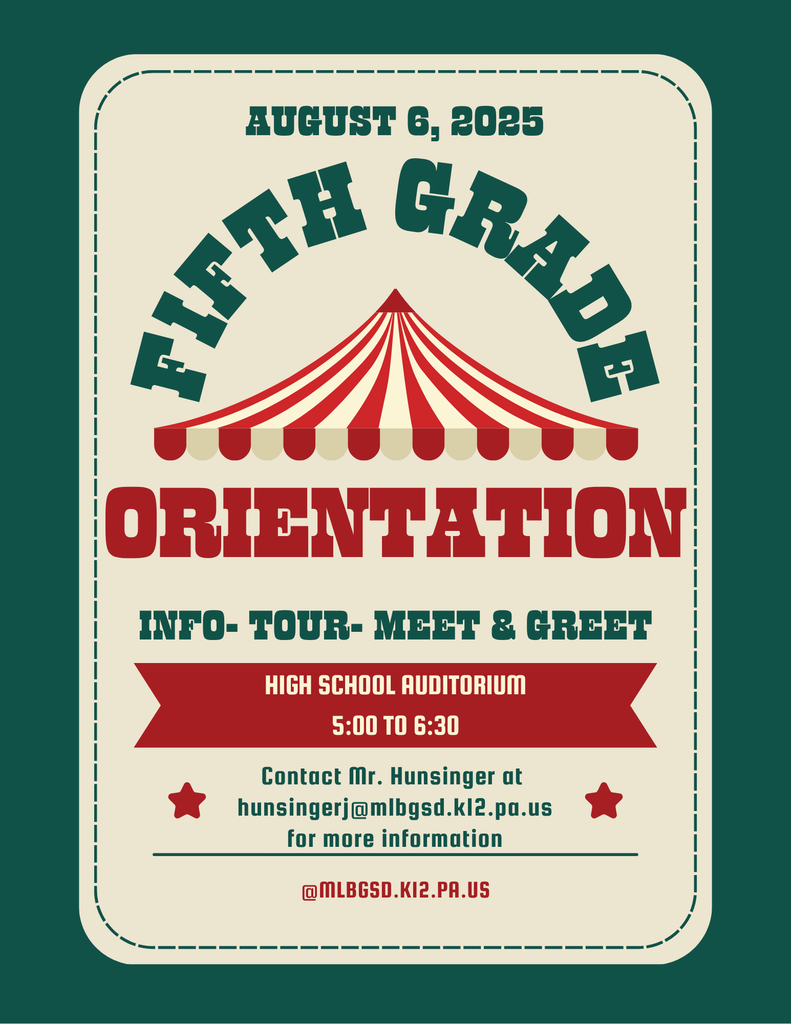 Fifth grade orientation flyer
