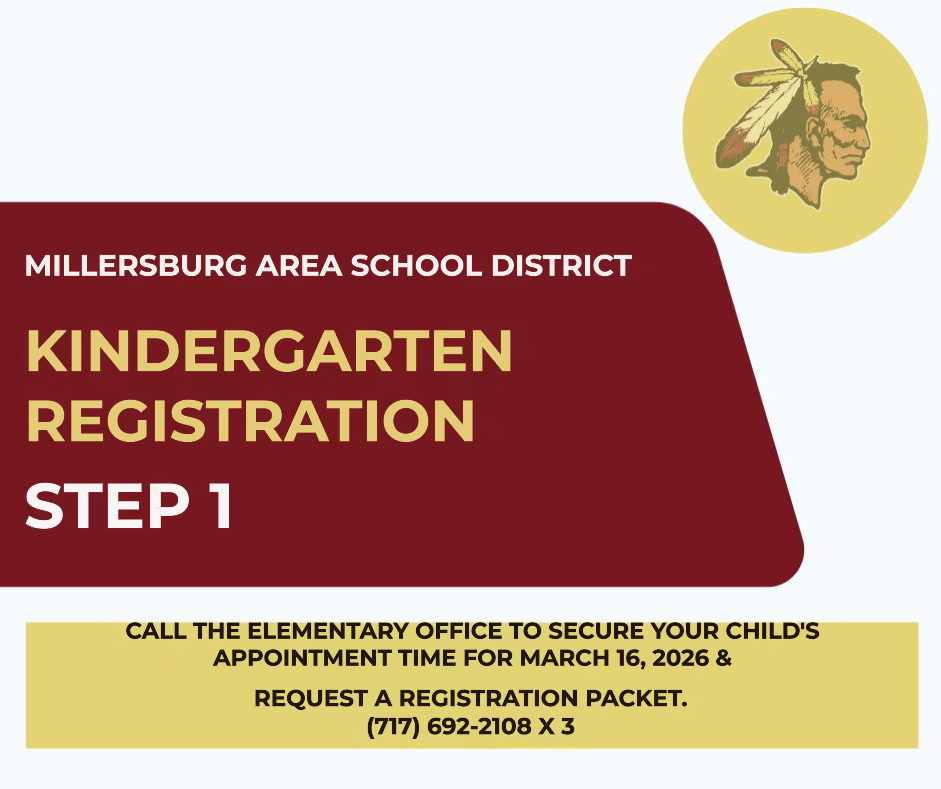 Kindergarten Registration Step 1. Call the elementary office to secure your child's appointment. 717-692-2108 x 3.