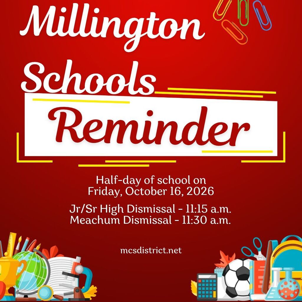 1/2 Day of School Announcement