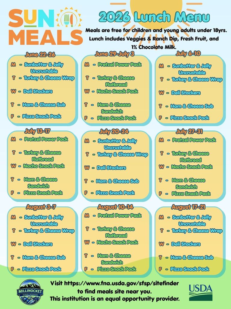 26 SunMeals Breakfast Menu