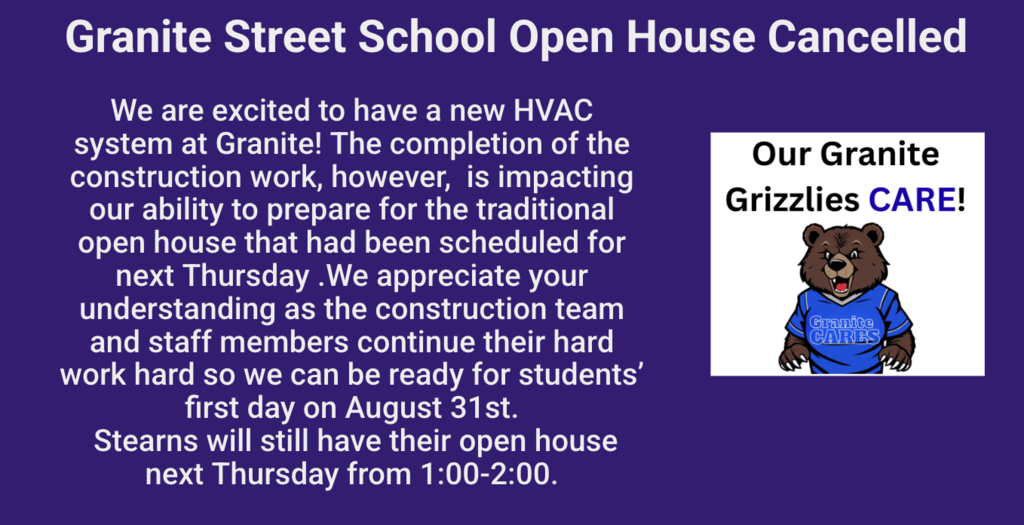 open house cancelled