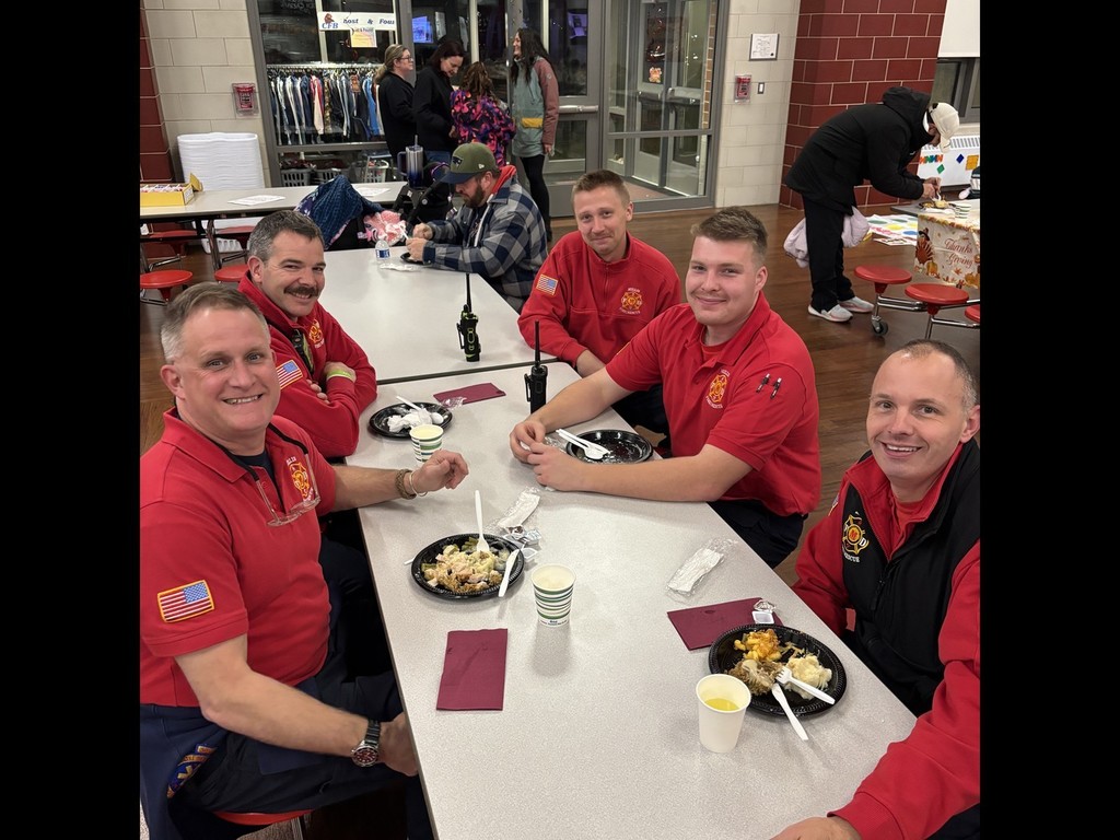 Firefighters at Friendsgiving