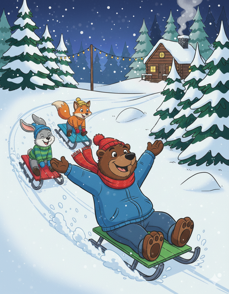 clyde sledding