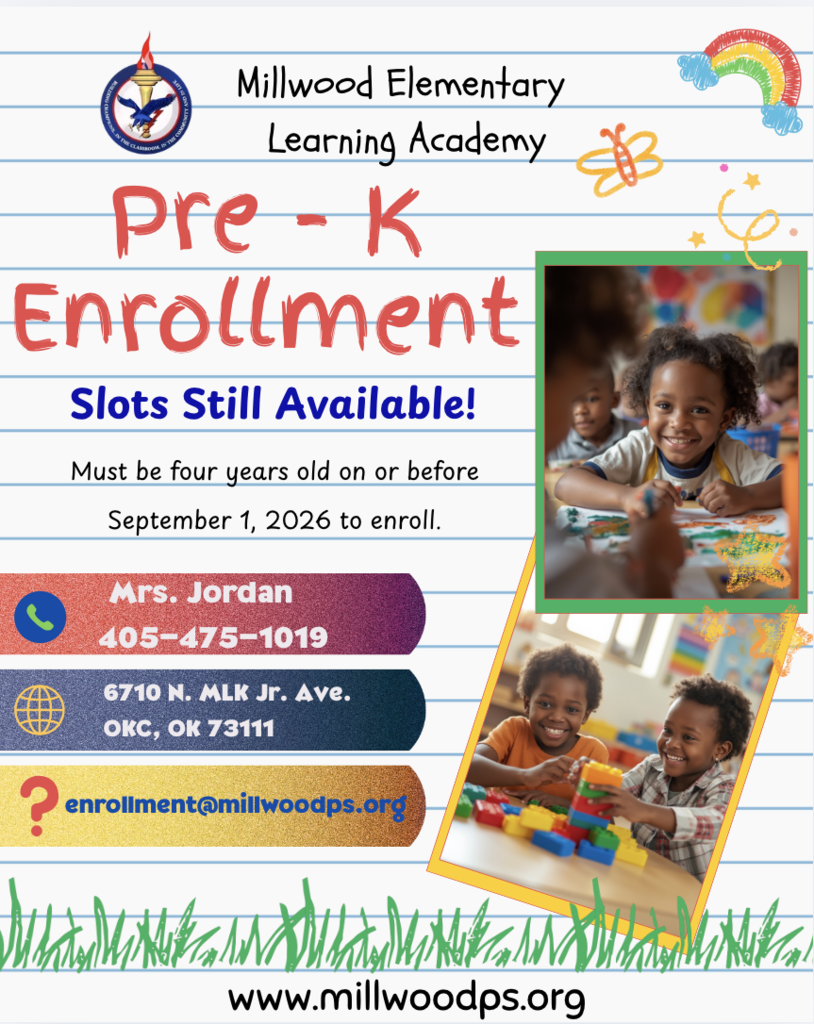 Pre-K Enrollment Spots Available