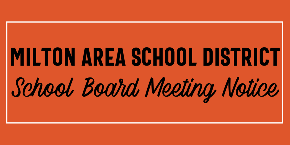 School Board Meeting Notice