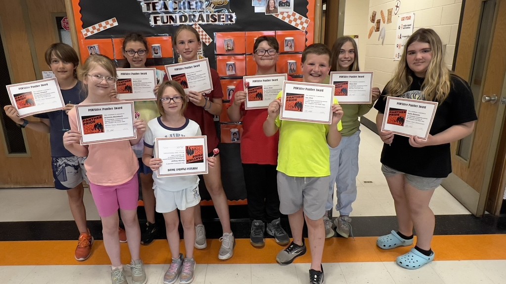 Some of the White Deer PAWs-itive Panthers for May.