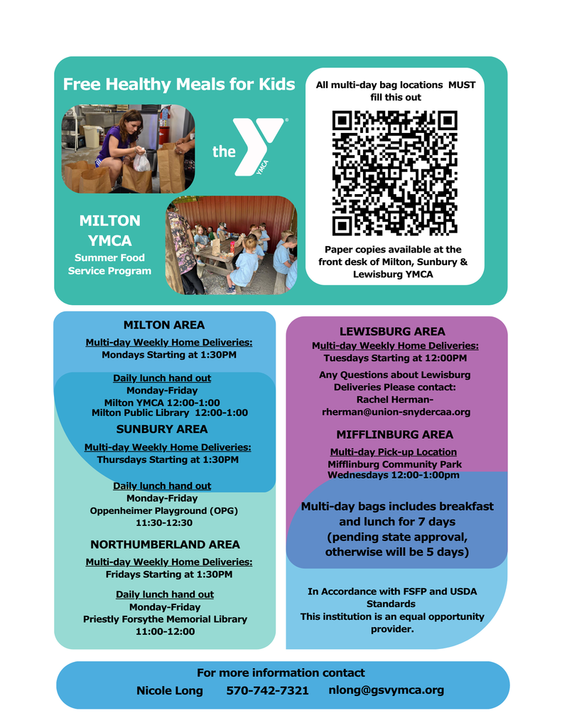 Free Healthy Meals for Kids this summer.