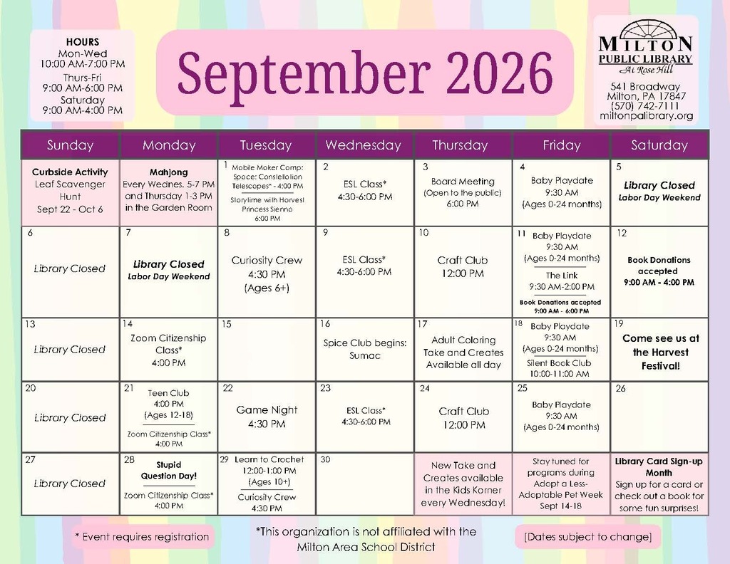 Lib Sept Info