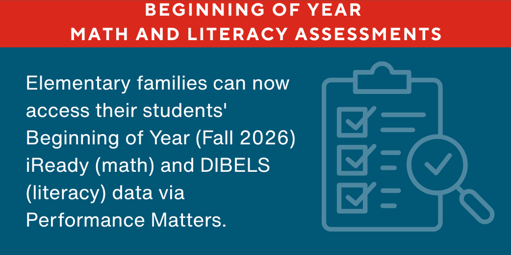 Beginning of Year Math and Literacy Assessments