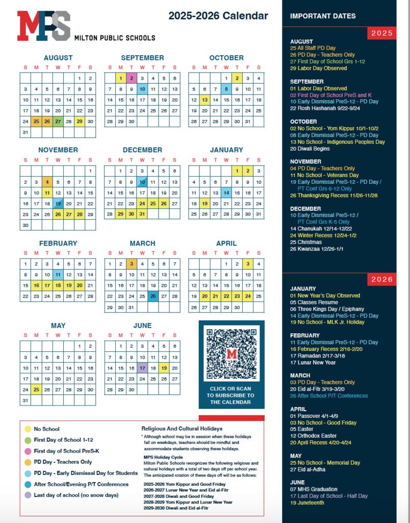 25-26 calendar