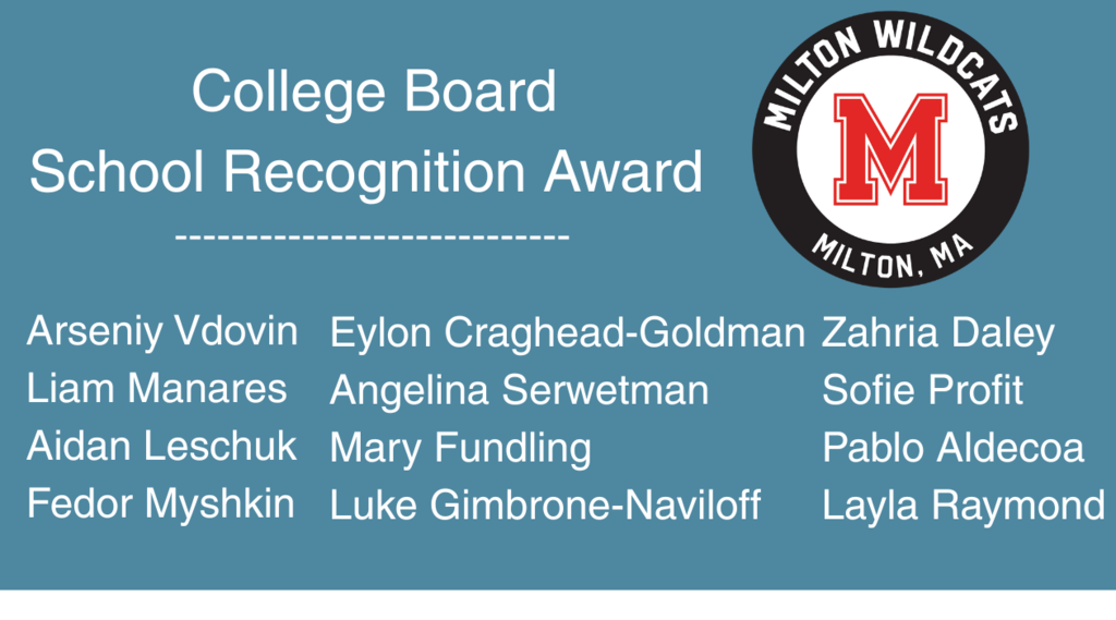 College Board Recognition 