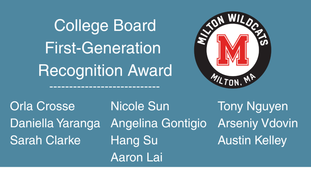 College Board Recognition 