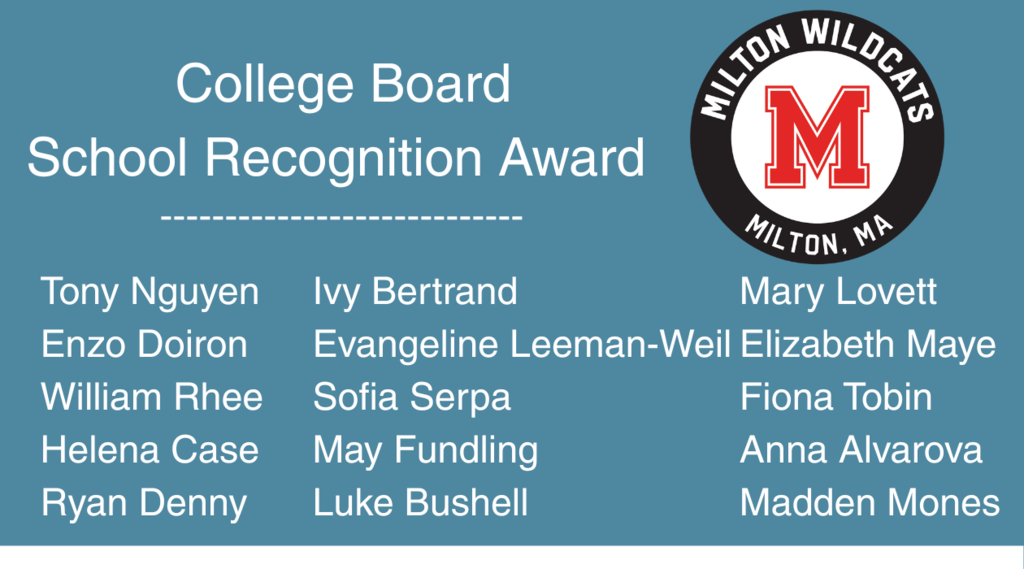 College Board Recognition 