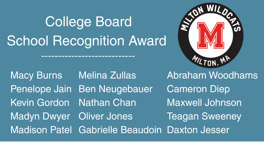 College Board Recognition 