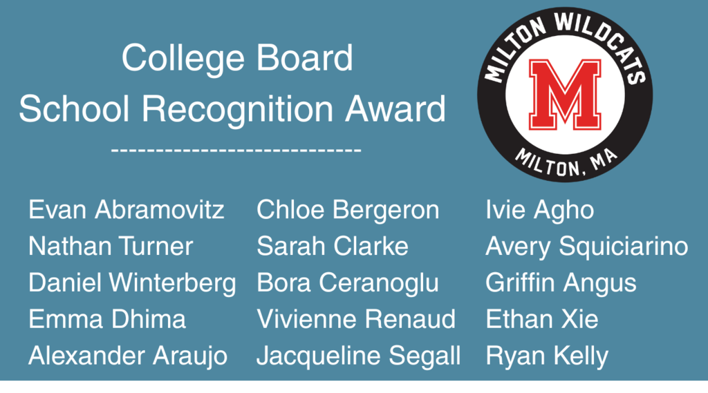 College Board Recognition 