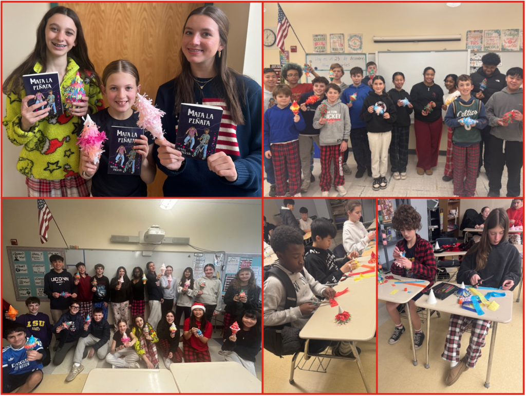 Making Pinatas in Spanish Class