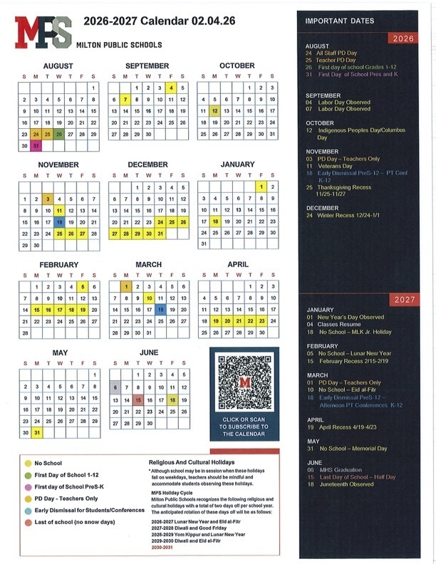 MPS 26-27 One Page Calendar