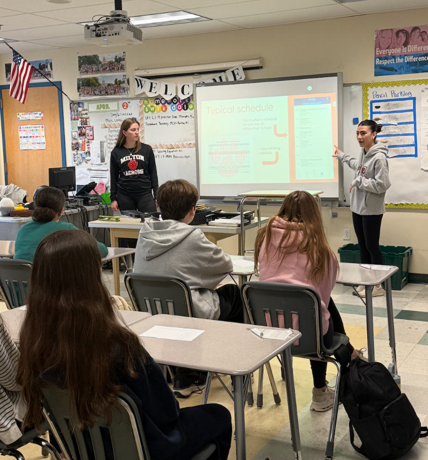 MHS Honor Society visits 8th grade