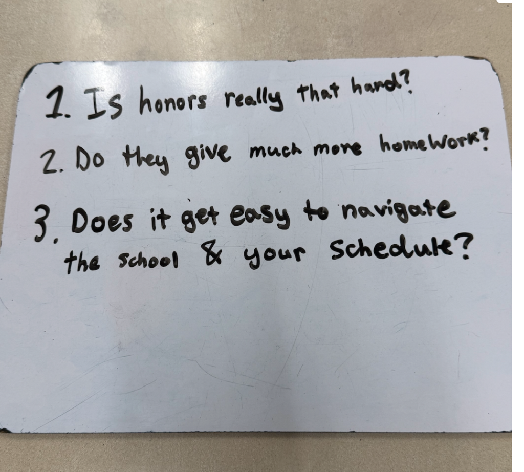 MHS Honor Society visits 8th grade