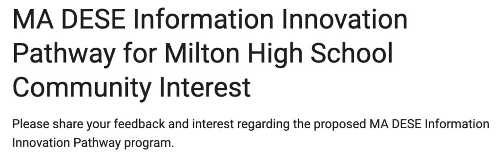 Innovation Pathway Survey 