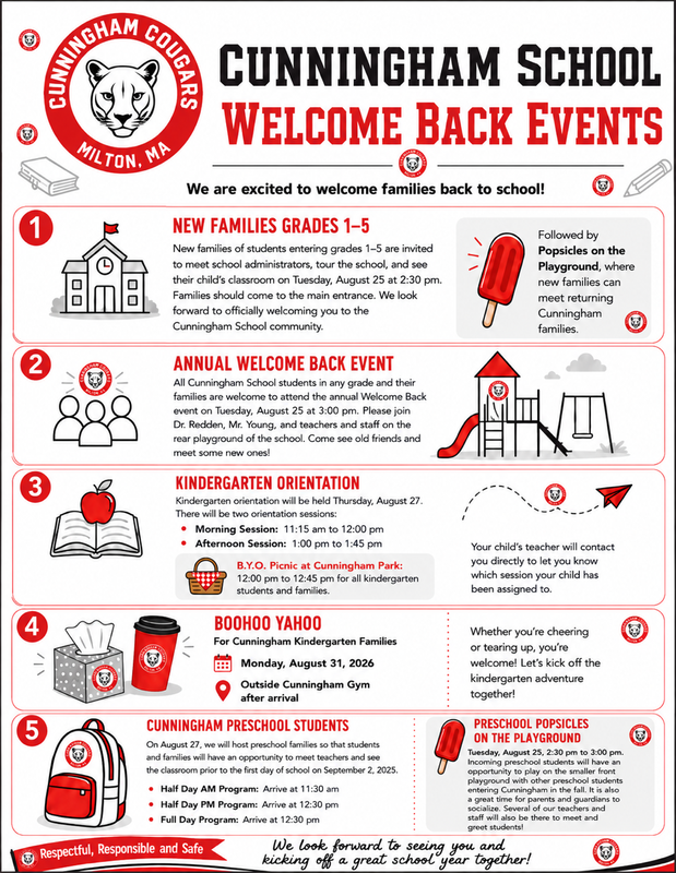 welcome back events