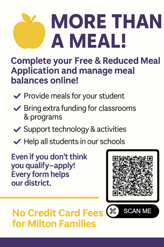 More Than a Meal flyer to encourage families to complete a free and reduced lunch application