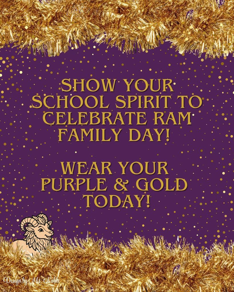 Wear Your Purple & Gold Today!