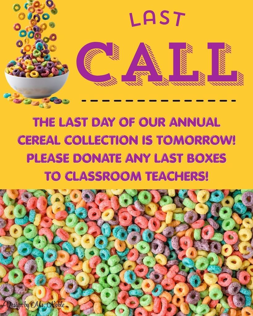 Last Call for Cereal Collection!
