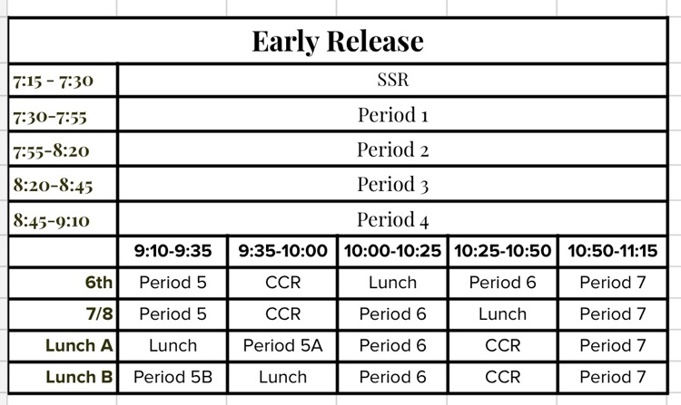 corrected schedule 