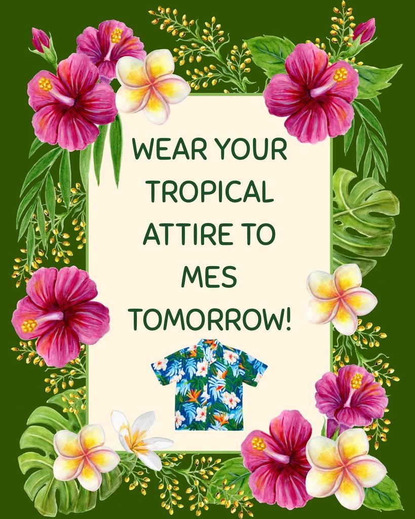 Tropical Day Tomorrow!