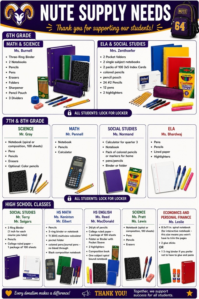 Supply List 2026