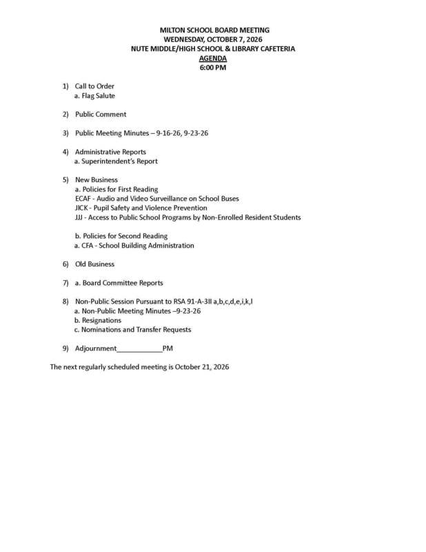 Agenda