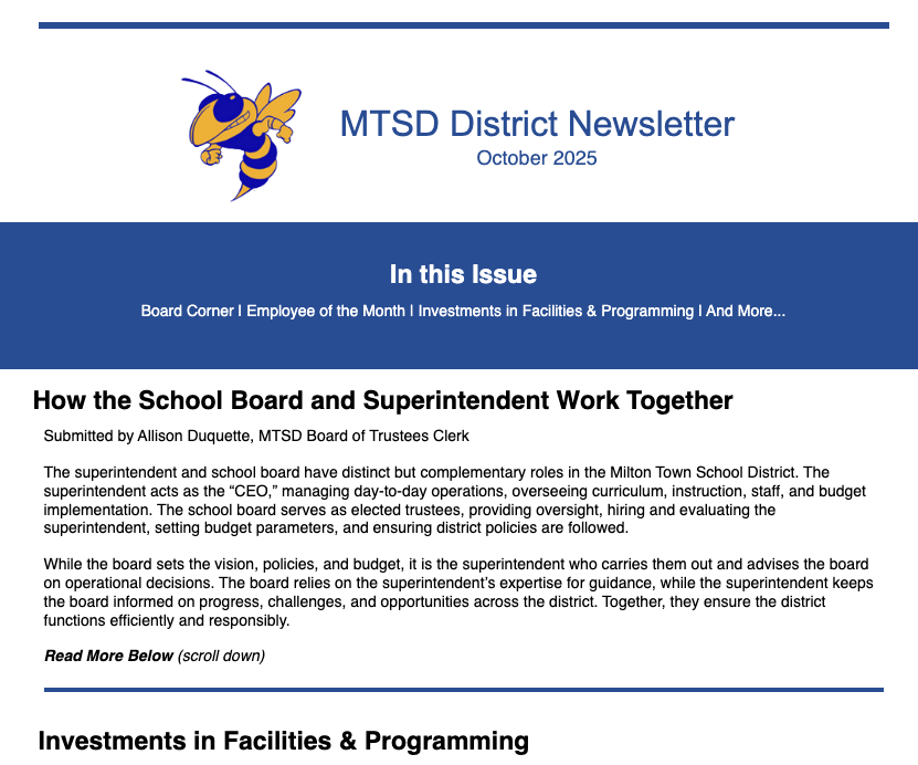 October Newsletter
