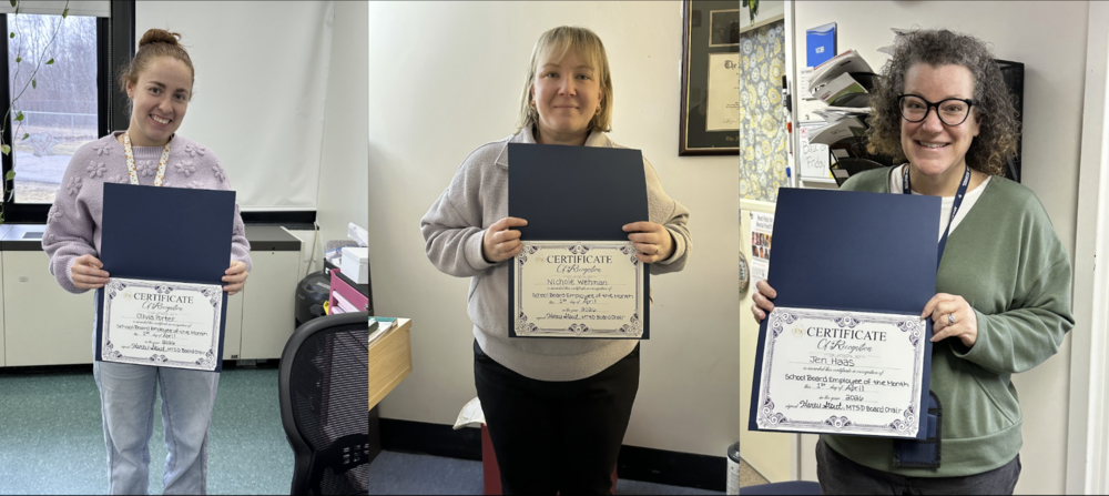 April Employees of the Month