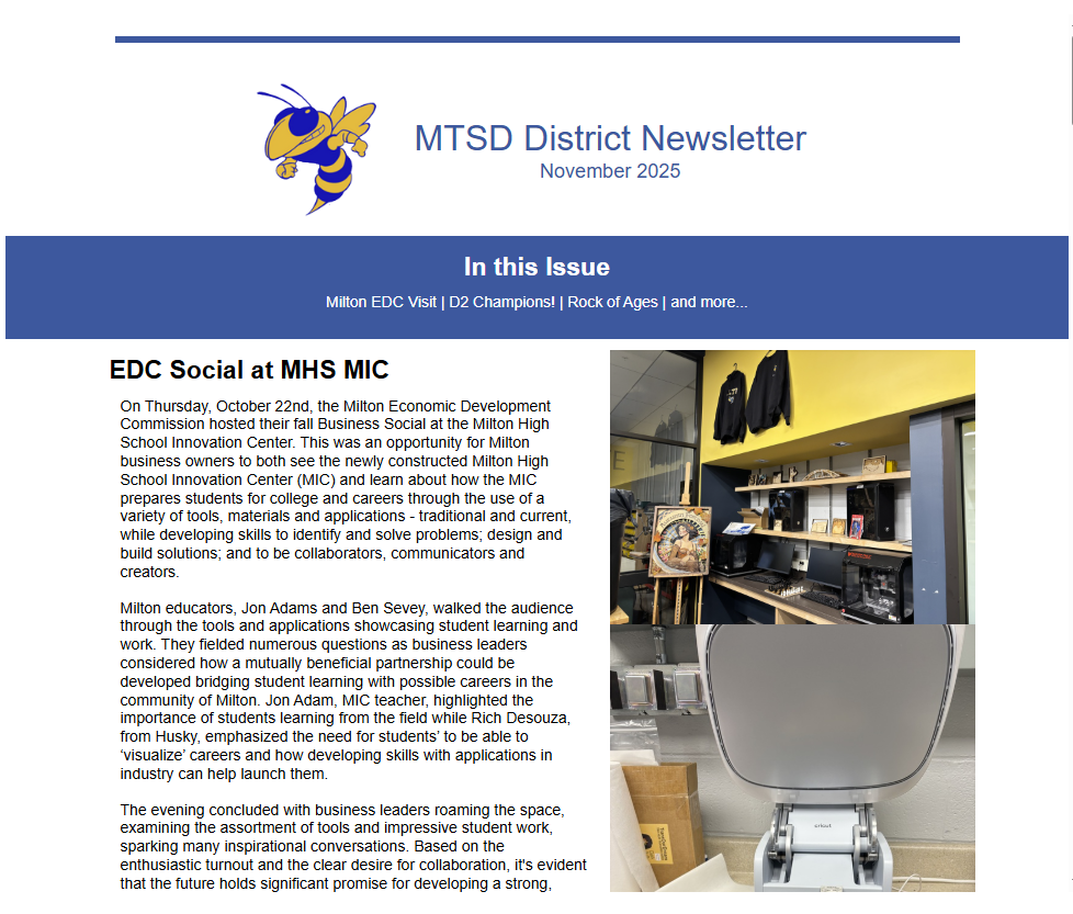 MTSD November Newsletter