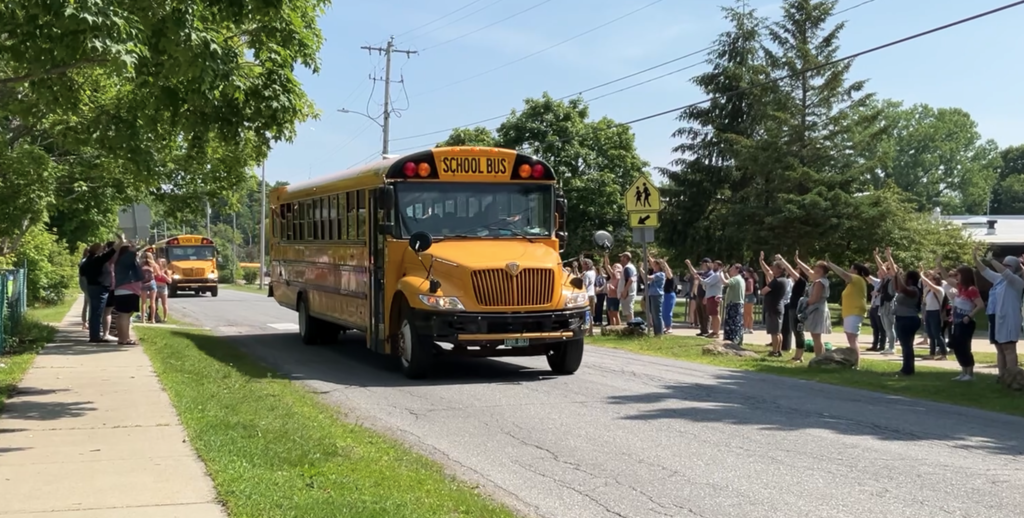 Bus Parade Send Off