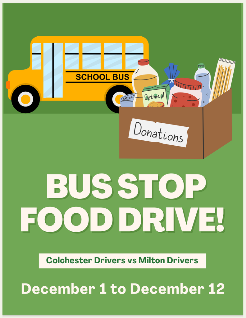 Bus Stop Food Drive Poster