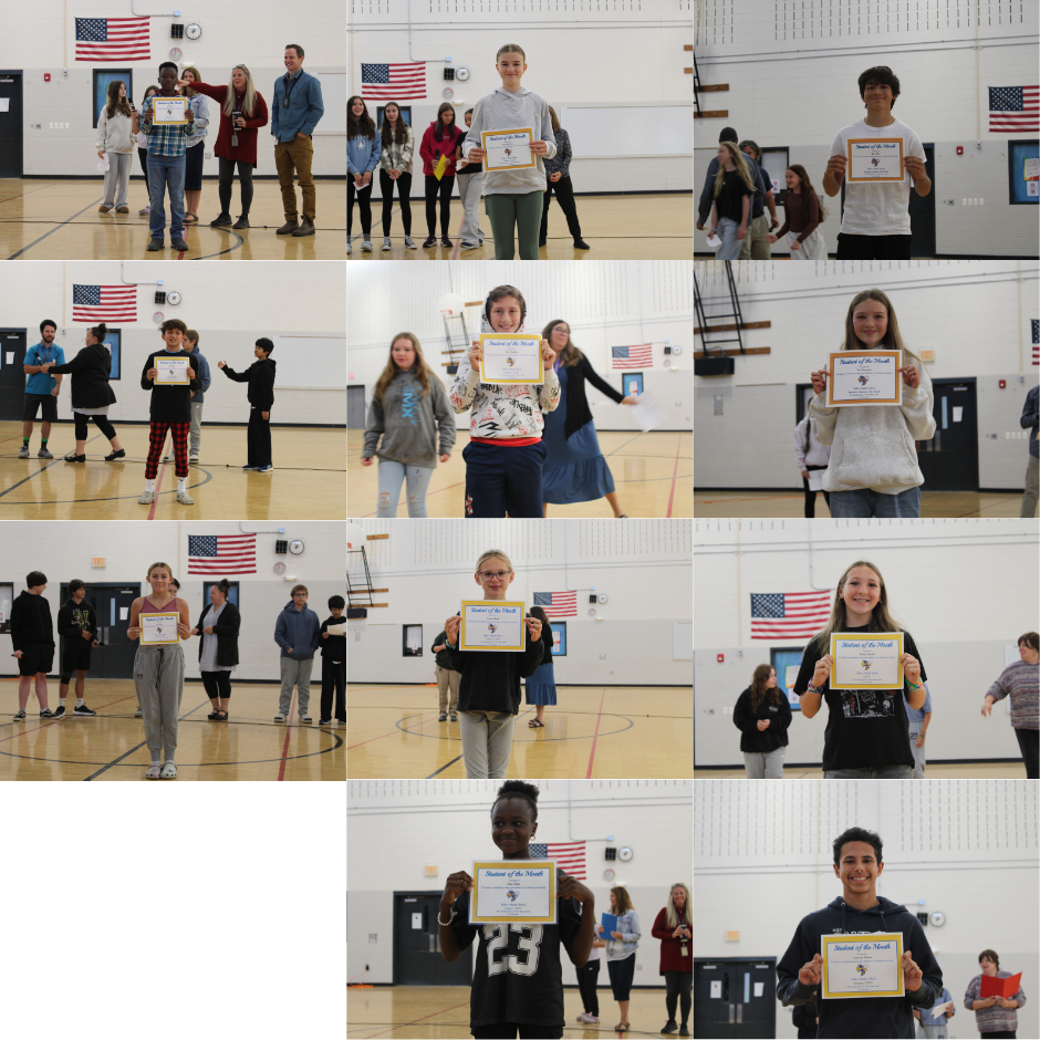 First Trimester Students of the Month