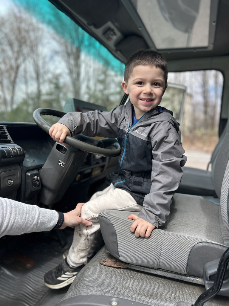 Student driving the truck