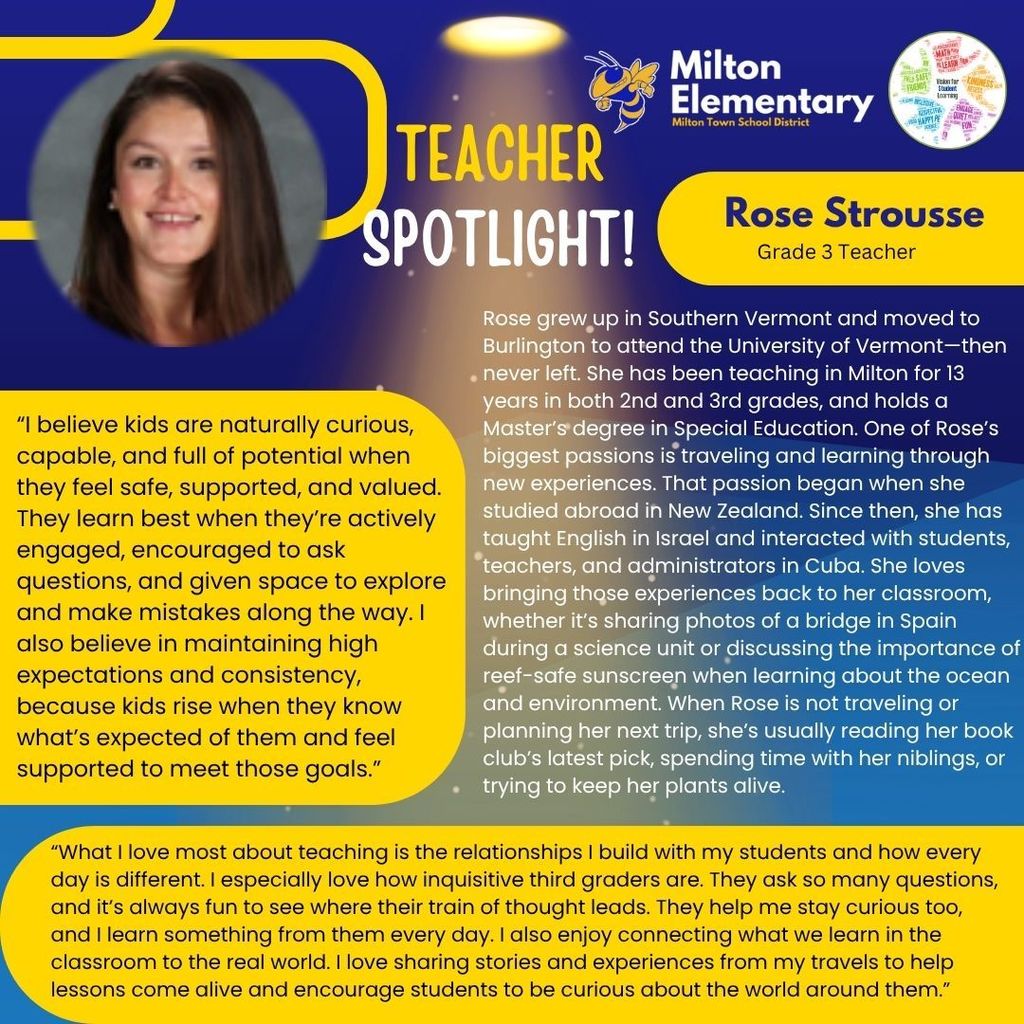 Miss Strousse Teacher Spotlight