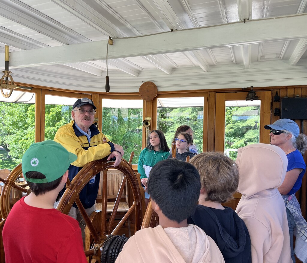 Students on Ticonderoga.