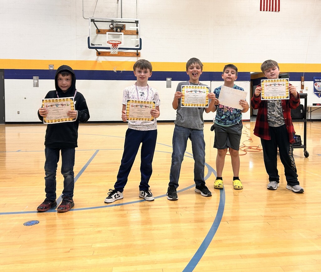 Students of the month.